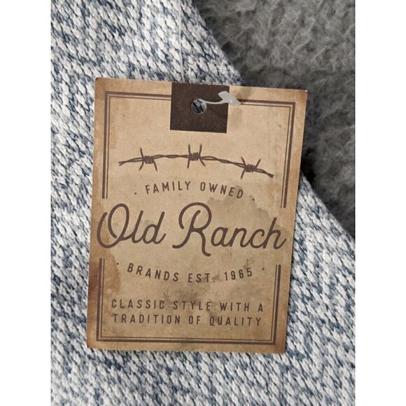 Old Ranch Talvi Pullover Shirt Medium Long Sleeve Sweater Fleece Baseball Raglan - Picture 4 of 13